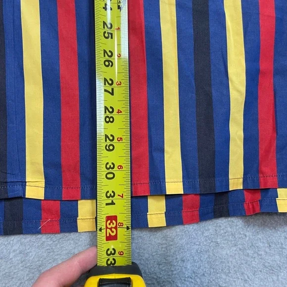 Maus & Hoffman Shirt Mens XXL Blue Striped Long Sleeve Button Down Made USA - Picture 9 of 16